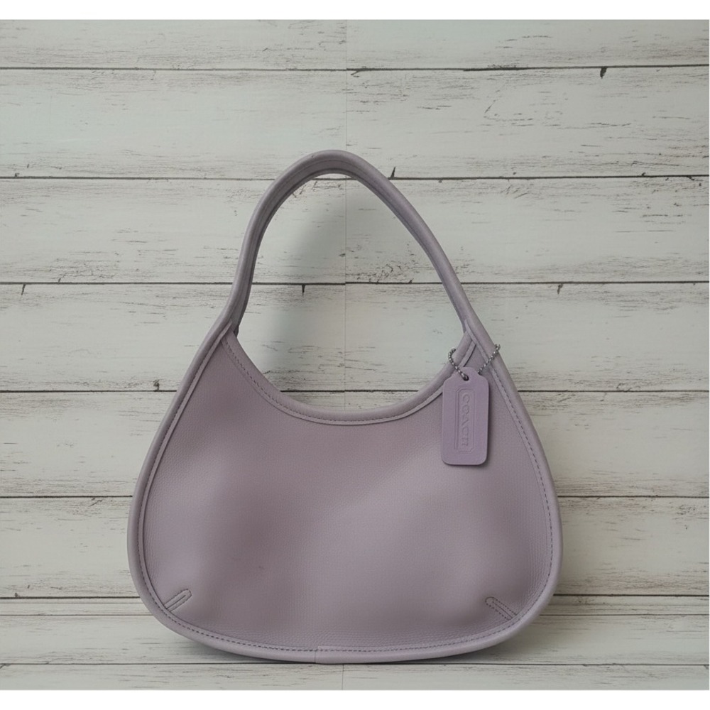 Vintage 1998 Coach Mini Ergo 9027 Lavender Leather Bag USA Rare 90s